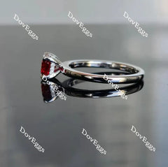 DoveEggs art deco pave engagement ring semi-mount only(Exclusively to DovEggs Stones)