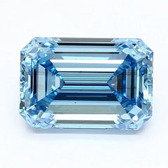 DovEggs 1.940ct Emerald F.V.Blue VS2-LAB GROWN DIAMOND-LEC16M21