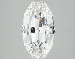 DovEggs 3.280ct LONG STEP CUT OVAL F VS1-LAB GROWN DIAMOND-LEP206A33