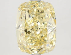 DovEggs 3.580ct Cushion F.Yellow VS1-LAB GROWN DIAMOND-LKJ10A34