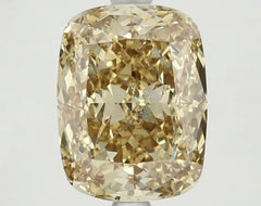 DovEggs 3.670ct Cushion F.V.Yellow VS1-LAB GROWN DIAMOND-LKJ12A124