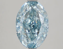 DovEggs 2.770ct Oval F.V.Blue SI1-LAB GROWN DIAMOND-LAE98A4