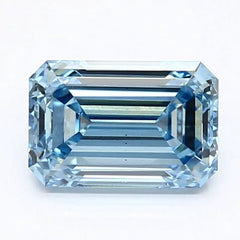 DovEggs 1.230ct Emerald F.V.Blue VS2-LAB GROWN DIAMOND-LET102D12