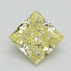 DovEggs 0.670ct Princess F.V.Yellow VS1-LAB GROWN DIAMOND-LSJ04D10