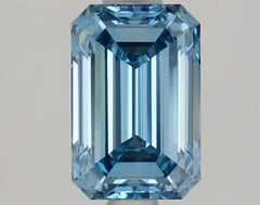 DovEggs 1.530ct Emerald F.V.Blue VS1-LAB GROWN DIAMOND-LLA173A143