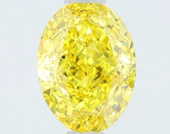 DovEggs 1.120ct Oval F.V.Yellow VVS2-LAB GROWN DIAMOND-LSJ04A4