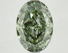 DovEggs 3.290ct Oval F.V.Green VS1-LAB GROWN DIAMOND-LEG20A46