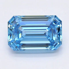DovEggs 0.930ct Emerald F.V.Blue VVS2-LAB GROWN DIAMOND-LLA149A39