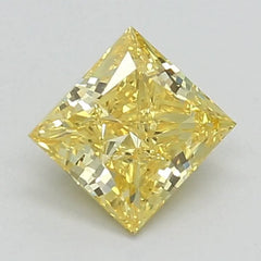 DovEggs 0.700ct Princess F.V.Yellow VVS2-LAB GROWN DIAMOND-LSJ03F11