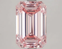 DovEggs 3.620ct Emerald F.I.Pink VVS2-LAB GROWN DIAMOND-LFD20A11