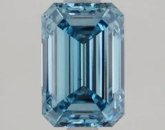 DovEggs 1.570ct Emerald F.V.Blue VS1-LAB GROWN DIAMOND-LLA174A21