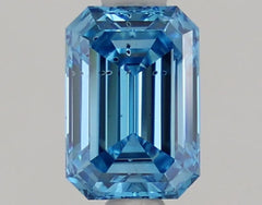 DovEggs 1.100ct Emerald F.V.Blue SI1-LAB GROWN DIAMOND-LHQ40A117