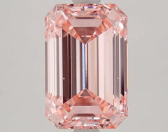 DovEggs 3.330ct Emerald F.I.Pink VVS2-LAB GROWN DIAMOND-LFE71A130