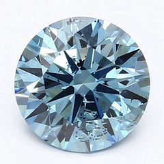 DovEggs 1.520ct Round F.V.Blue SI2-LAB GROWN DIAMOND-LPS07AJ1