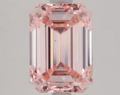 DovEggs 3.100ct Emerald F.I.Pink VS1-LAB GROWN DIAMOND-LLT04A7