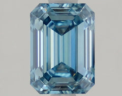 DovEggs 1.360ct Emerald F.V.Blue VS1-LAB GROWN DIAMOND-LLA174A10