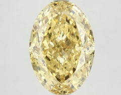 DovEggs 5.140ct Oval F.V.Yellow VS2-LAB GROWN DIAMOND-LKJ13A7
