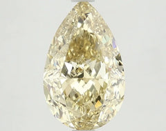 DovEggs 3.160ct Pear F.I.Yellow VVS2-LAB GROWN DIAMOND-LKJ13A130