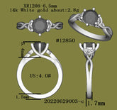 Wedding band of #12850 ring
