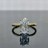 Semi mount for 2.75ct oval Stone