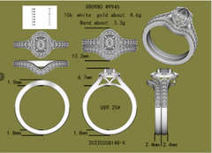 wedding band for 9945