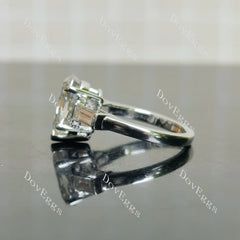 (size 6.25) Doveggs sterling silver 5ct pear moissanite ring
