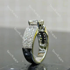 (size 6.25) Doveggs sterling silver 1.5ct round moissanite ring