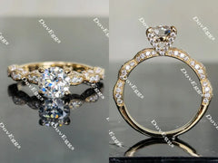 Doveggs vintage pave engagement ring semi-mount only(Exclusively to DovEggs Stones)