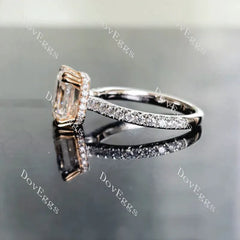 DovEggs pave engagement ring only semi-mount only(Exclusively to DovEggs Stones)
