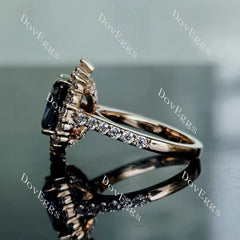 DovEggs halo engagement ring only semi-mount only(Exclusively to DovEggs Stones)