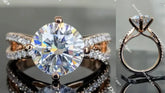 Doveggs split shank engagement ring only semi-mount only(Exclusively to DovEggs Stones)