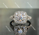 DovEggs split shank halo engagement ring semi-mount only(Exclusively to DovEggs Stones)