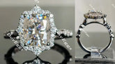 Doveggs halo engagement ring semi-mount only(Exclusively to DovEggs Stones)