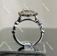 Doveggs halo engagement ring semi-mount only(Exclusively to DovEggs Stones)