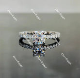 DovEggs half eternity pave engagement ring only semi-mount only(Exclusively to DovEggs Stones)