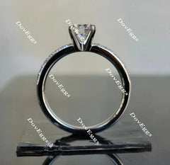 DovEggs half eternity pave engagement ring only semi-mount only(Exclusively to DovEggs Stones)