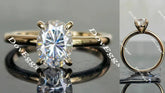 Bailey Jackson solitaire engagement ring semi-mount only(Exclusively to DovEggs Stones)