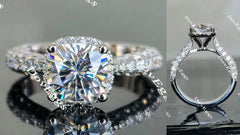DovEggs pave halo engagement ring semi-mount only(Exclusively to DovEggs Stones)