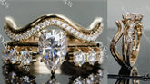 Ciella pave art deco engagement ring semi-mount only(Exclusively to DovEggs Stones)
