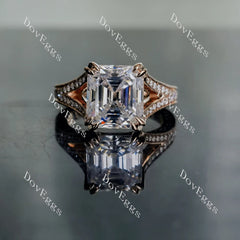 Faythe’s Promise Elizabeth split shank pave engagement ring only semi-mount only(Exclusively to DovEggs Stones)
