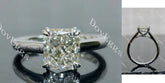 The Jessica radiant pave engagement ring semi-mount only(Exclusively to DovEggs Stones)