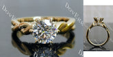 Doveggs curved vintage engagement ring only semi-mount only(Exclusively to DovEggs Stones)