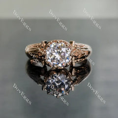 Doveggs vintage solitaire engagement ring semi-mount only(Exclusively to DovEggs Stones)