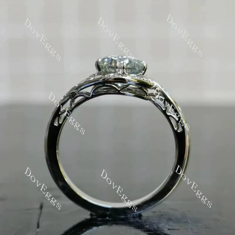 Ryleigh Gene vintage engagement ring semi-mount only(Exclusively to DovEggs Stones)