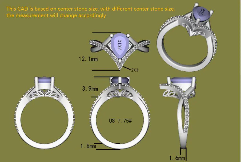 Madison’s marvel cruved band moissanite engagement ring
