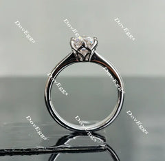 Doveggs flower shape solitaire engagement ring semi-mount only(Exclusively to DovEggs Stones)