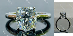 Doveggs solitaire engagement ring semi-mount only(Exclusively to DovEggs Stones)