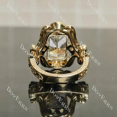 Vintage art deco engagement ring semi-mount only(Exclusively to DovEggs Stones)