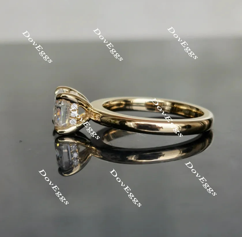 Doveggs solitaire moissanite engagement ring