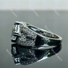 Doveggs Correen Rround Vintage Split Shank Lab Grown Diamond Engagement Ring